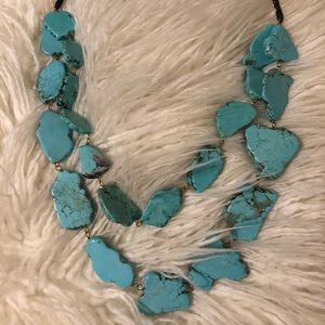 Turquoise gemstone necklace